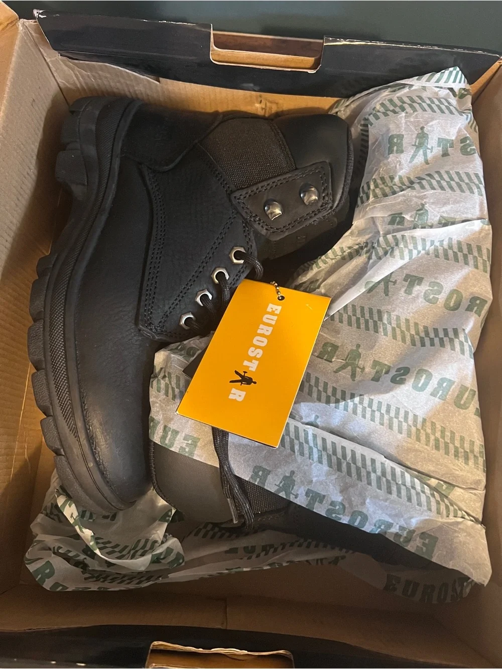 Eurostar Men’s Steel Toe Work Boot - 6.5 NEW